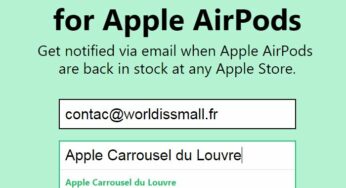 AirPods : soyez alerté de leur disponibilité en Apple Store