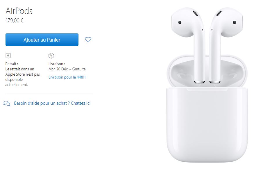Apple Store : il est enfin possible d'acheter les AirPods