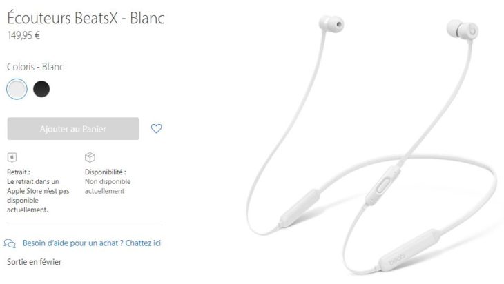 BeatsX : Apple confirme la sortie des écouteurs en février 2017