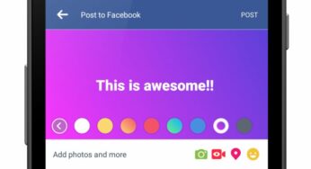 Facebook permet d’ajouter un fond coloré à ses statuts… sur Android