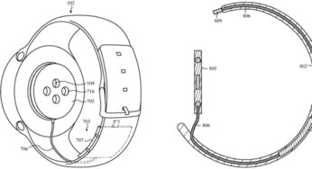 Brevet : une Apple Watch ronde avec une batterie dans le bracelet