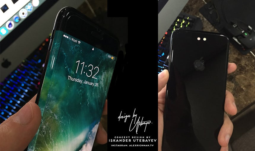 Concept : un iPhone 8 avec un sublime écran OLED bord à bord