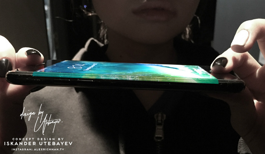 Concept : un iPhone 8 avec un sublime écran OLED bord à bord