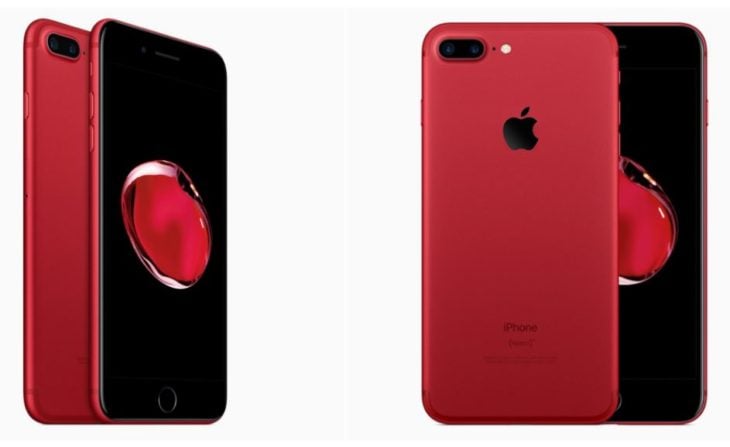 iPhone 7 Plus rouge : un concept avec la façade avant noire