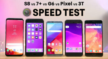 Galaxy S8 vs iPhone 7 Plus vs LG G6 vs Pixel vs 3T : test de rapidité