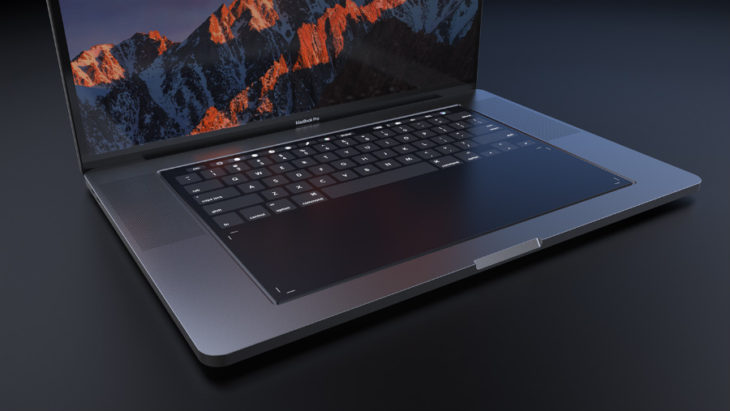 MacBook Pro 2018 : un concept avec un clavier entièrement tactile