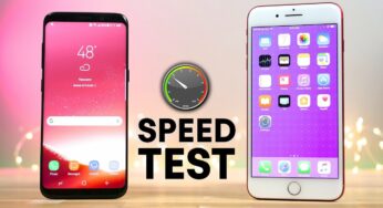 Galaxy S8 vs iPhone 7 Plus : test de rapidité