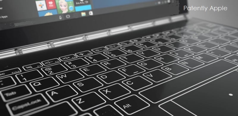 Brevets : Apple songe toujours à un MacBook avec clavier virtuel