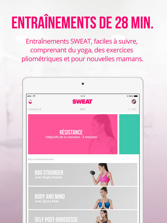 App du jour : Sweat : Kayla Itsness Fitness (iPhone & iPad)