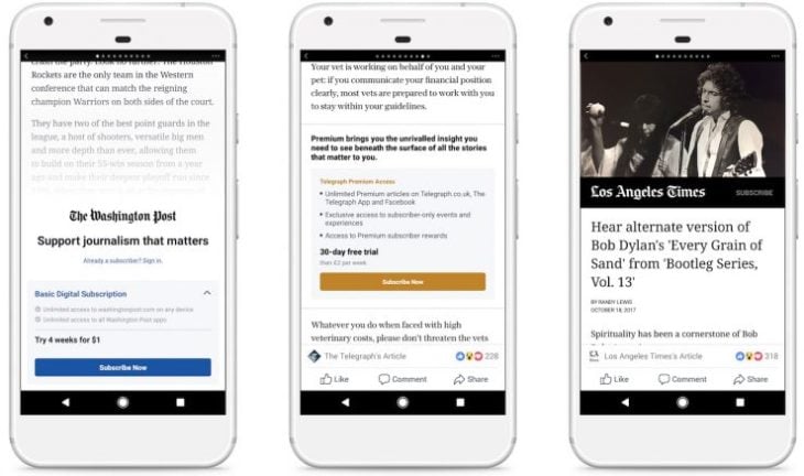 Facebook vs Apple : les Instant Articles payants n’arriveront par sur iOS