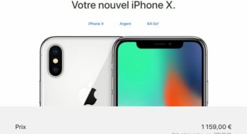 L’iPhone X est disponible à l’achat, à partir de 1159€