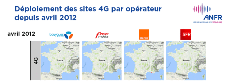 ANFR : plus de 37 500 sites 4G en France au 1er novembre 2017