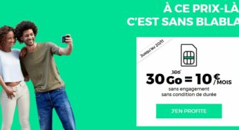 RED by SFR : retour du forfait 4G 30 Go à 10€/mois à vie !