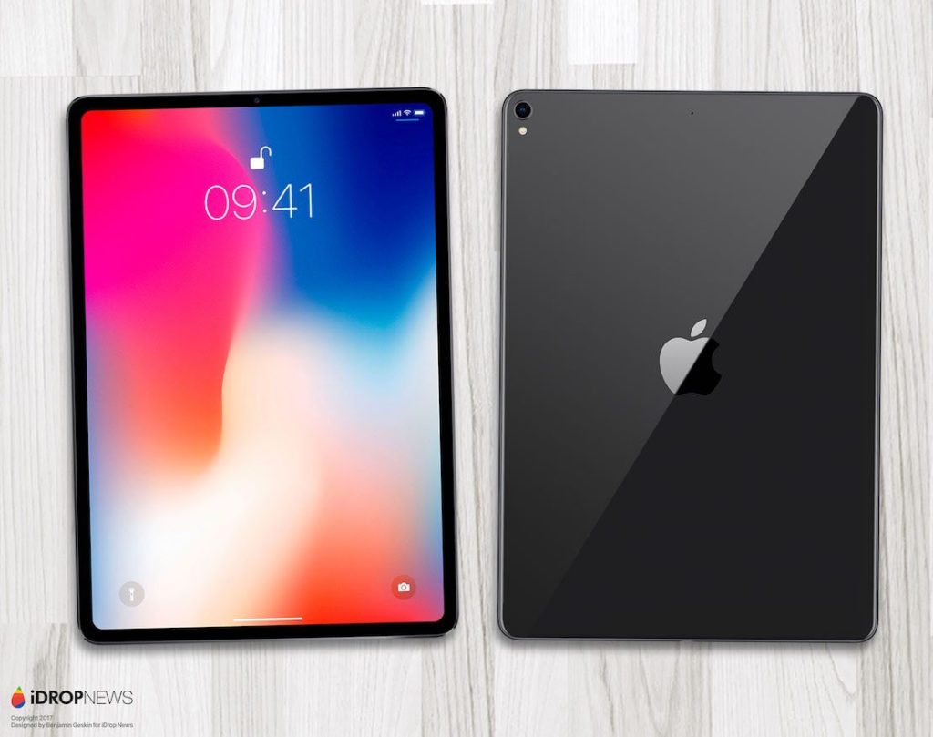 iPad Pro : un concept inspiré de l'iPhone X imagine le modèle de 2018