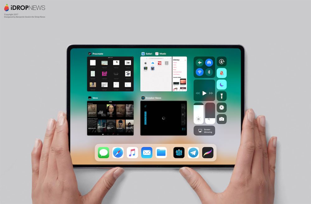 iPad Pro : un concept inspiré de l'iPhone X imagine le modèle de 2018