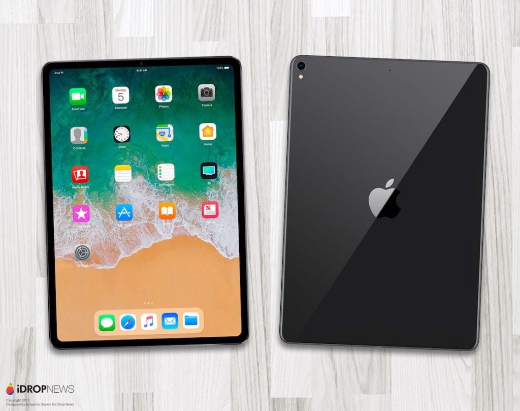 iPad Pro : un concept inspiré de l'iPhone X imagine le modèle de 2018