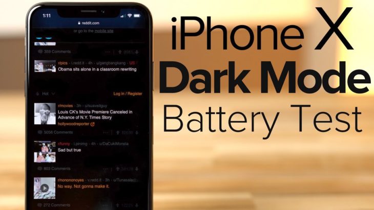 iPhone X : une autonomie accrue avec le mode “Dark”