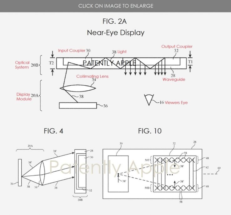 Apple : un brevet d'écran AR placé proche des yeux
