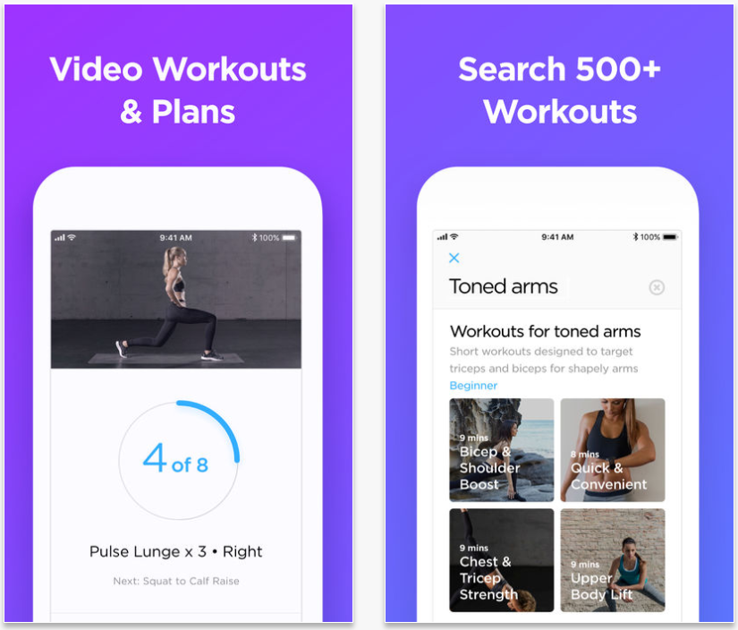 App du jour : Zova Workout & Fitness Trainer (iPhone - gratuit)