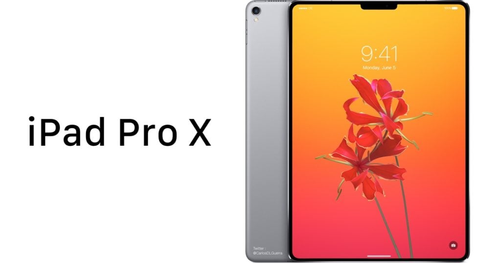 WWDC 2018 : un iPad Pro X de 11 pouces avec encoche dévoilé ?