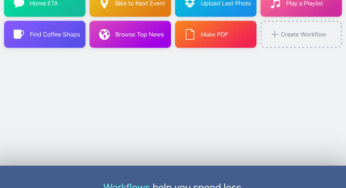 App du jour : Workflow (iPhone & iPad – gratuit)