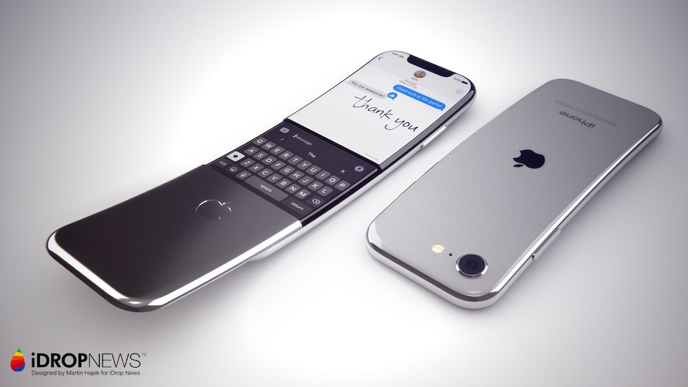 Concept : un iPhone incurvé à clapet imaginé par Martin Hajek