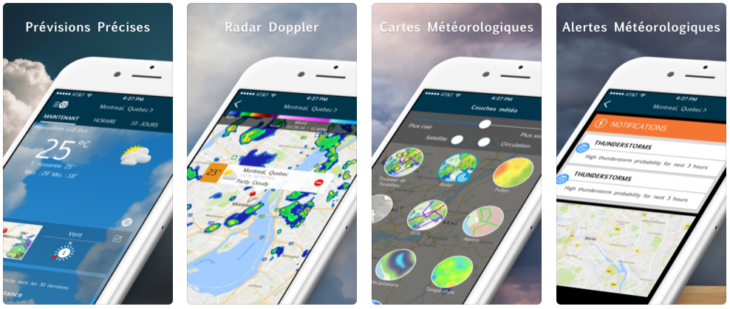 App du jour : WeatherBug – Radar & Cartes (iPhone & iPad – gratuit)