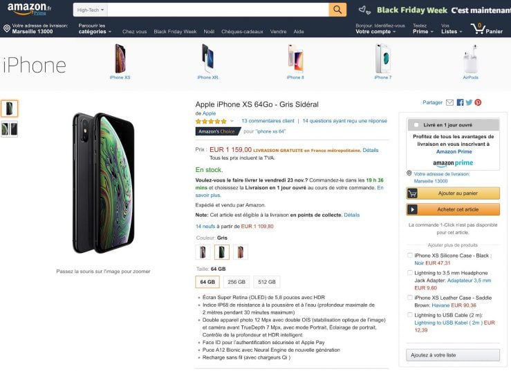 Apple vend désormais ses produits sur Amazon France