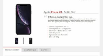 L’iPhone XR est disponible à la location chez Free Mobile