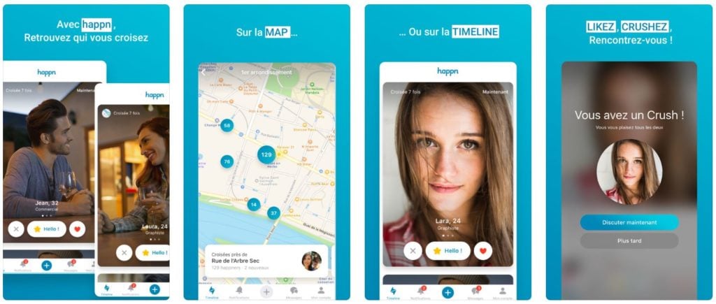 App du jour : Happn - App de rencontre (iPhone - gratuit)