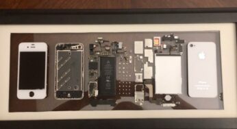 Insolite : il démonte son iPhone 4 et en fait un joli tableau