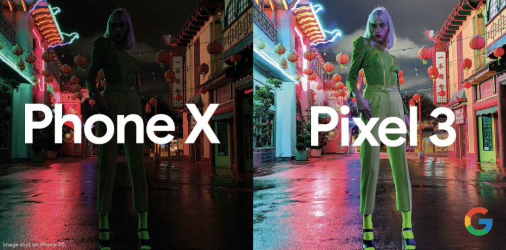Pixel 3 : Google se moque de l'appareil photo de l'iPhone XS