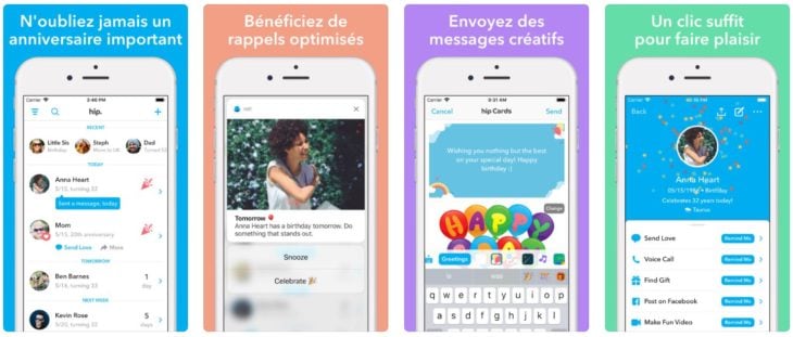App du jour : Hip – calendrier anniversaire (iPhone & iPad – gratuit)