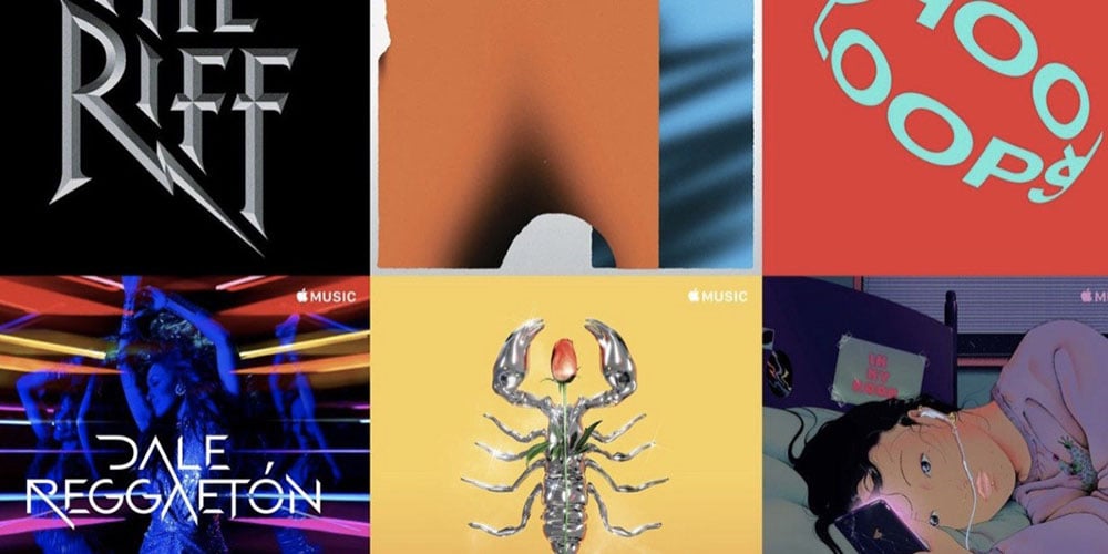 Apple Music : de nouvelles illustrations d'artistes pour de nombreuses playlists