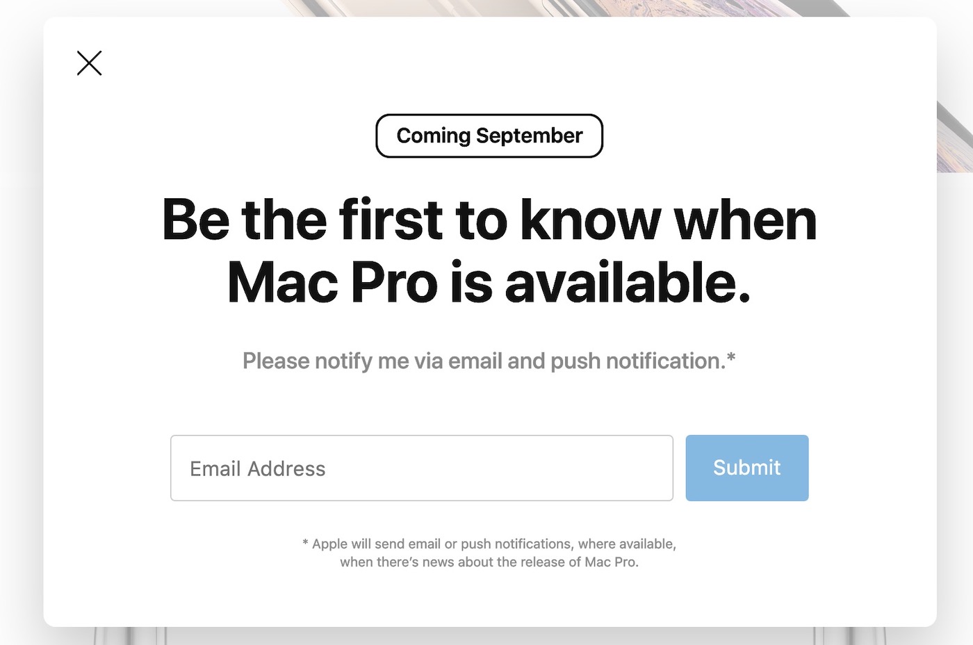 Le nouveau Mac Pro pourrait arriver en septembre selon le site d’Apple