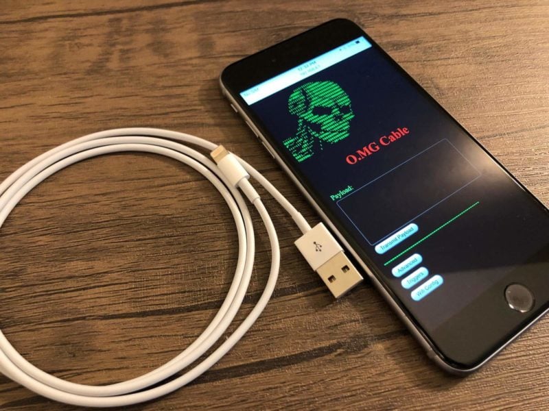 O.MG Cable le câble Lightning qui permet de hacker un ordinateur