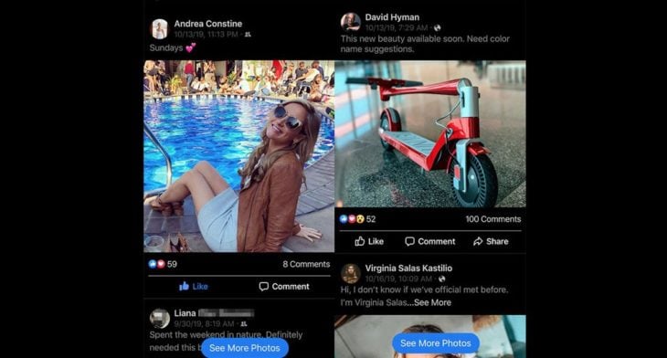 Facebook teste un style “Instagram” pour son application