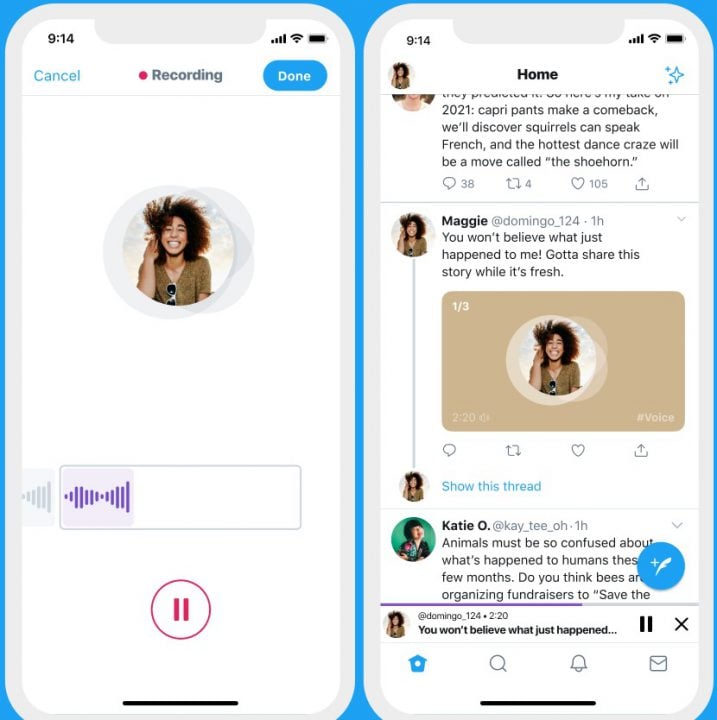 Twitter propose désormais les tweets audio sur iOS