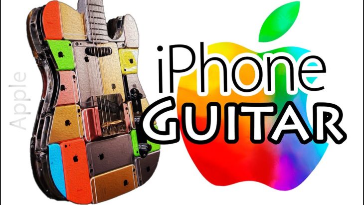 iCaster : une guitare fabriquée à l’aide de 107 iPhone