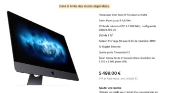Apple met fin à l’iMac Pro