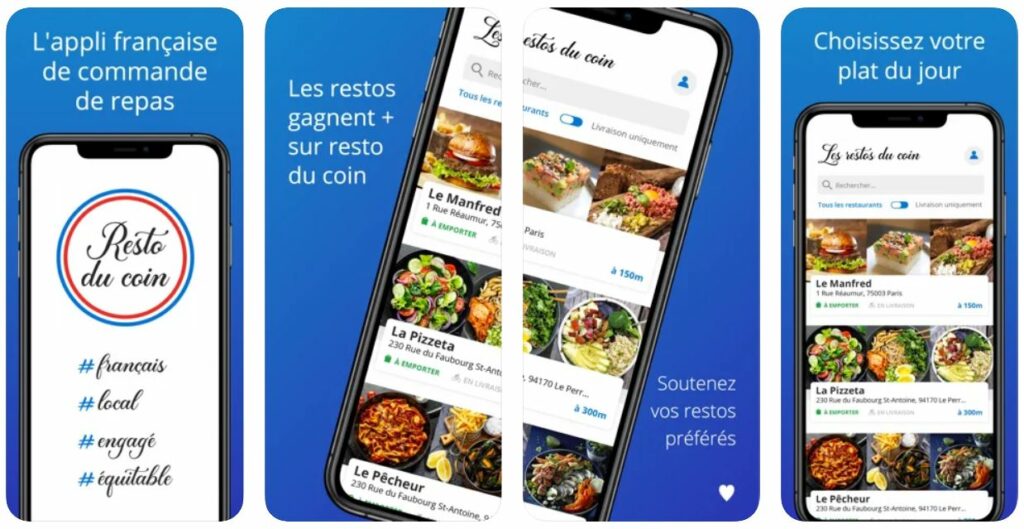 Resto du coin, l'app qui soutient les restaurants locaux