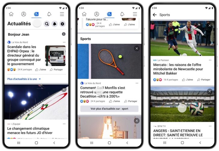 Facebook News débarque en France
