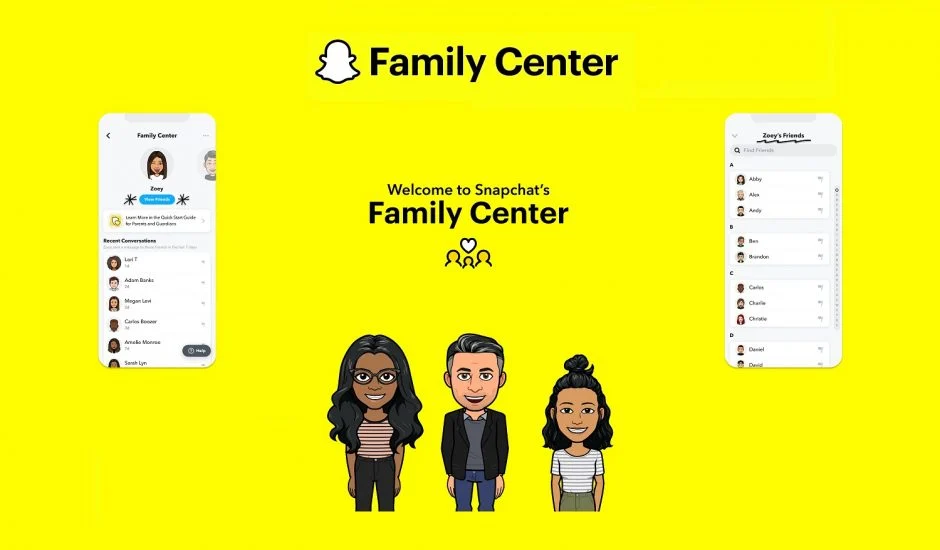 Snapchat lance Family Center, un outil de contrôle parental