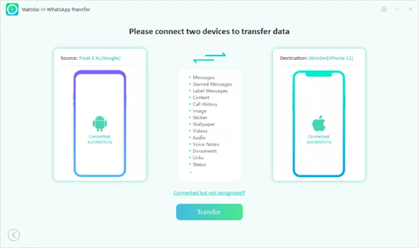 iToolab WatsGo : la solution la plus simple pour transférer et sauvegarder les données WhatsApp