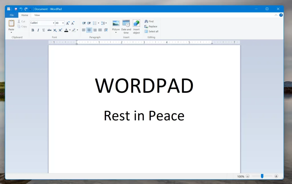 Windows 11 : Microsoft dit définitivement adieu à WordPad
