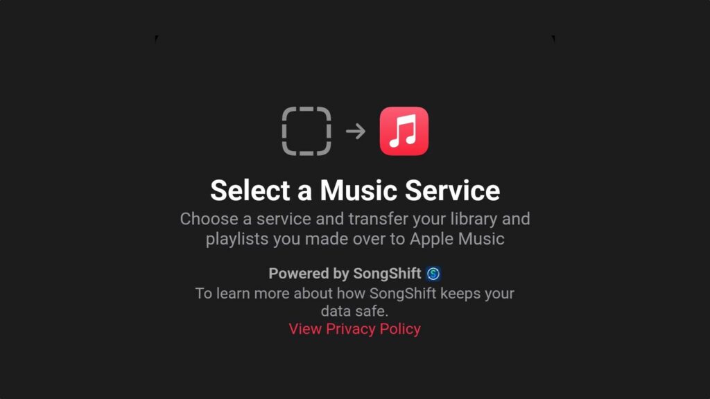Apple Music teste une fonction d'import des morceaux depuis les services concurrents