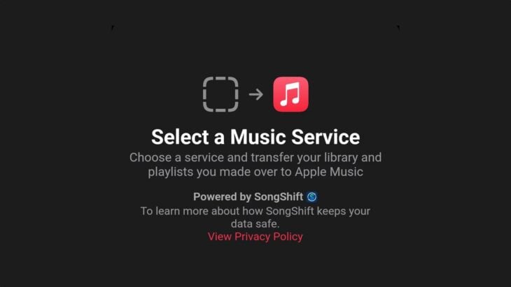 Apple Music teste une fonction d’import des morceaux depuis les services concurrents