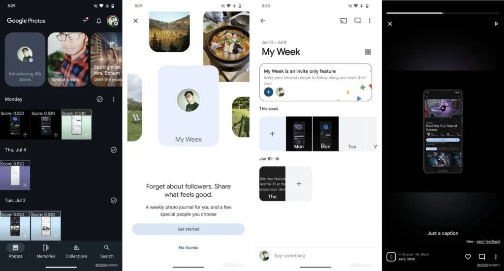 Google Photos devient plus social avec Week”