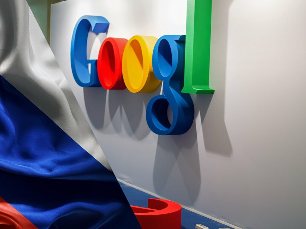 La Russie inflige une amende colossale à Google : 20 décillions de dollars