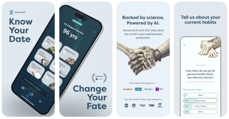 Death Clock : l’app IA qui répond à la question “Quand vais-je mourir ?”